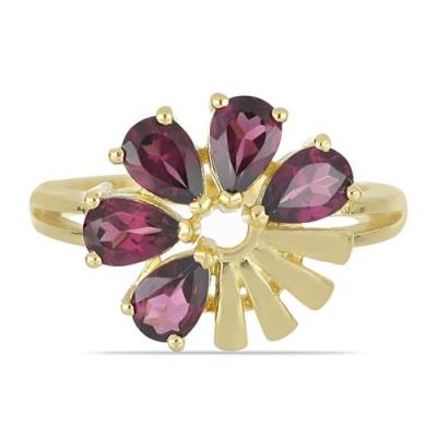 BUY REAL RHODOLITE MULTI GEMSTONE RING IN 925 SILVER
